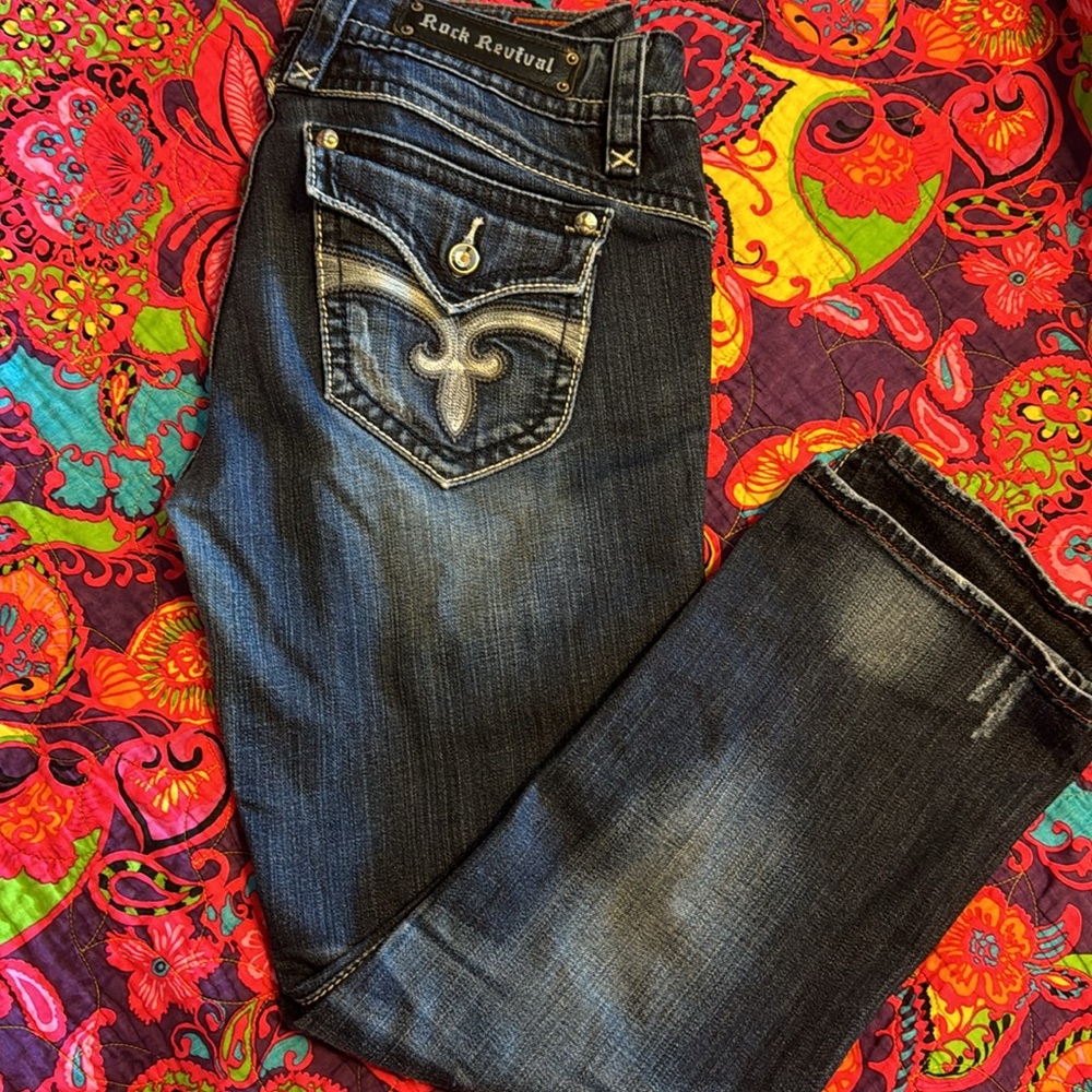 Women’s Size 32 Rock Revival Stephanie Capri